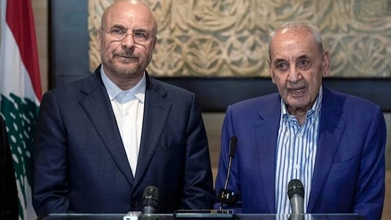 قاليباف لبري: الاتفاق الإطاري بين لبنان واسرائيل مؤامرة وفتنة