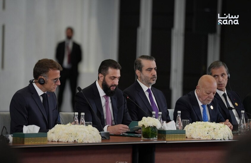 أول تعليق لماكرون على التفجيرين قرب مقر إقامته في دمشق