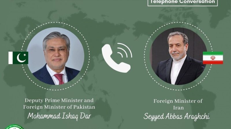 وزير خارجية باكستان يدعو عراقجي إلى “ضبط النفس”