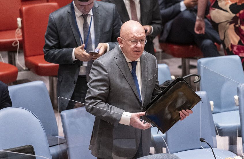 نيبينزيا: روسيا تتوقع من الأمين العام المقبل للأمم المتحدة التعامل بموضوعية تجاه الأزمة الأوكرانية