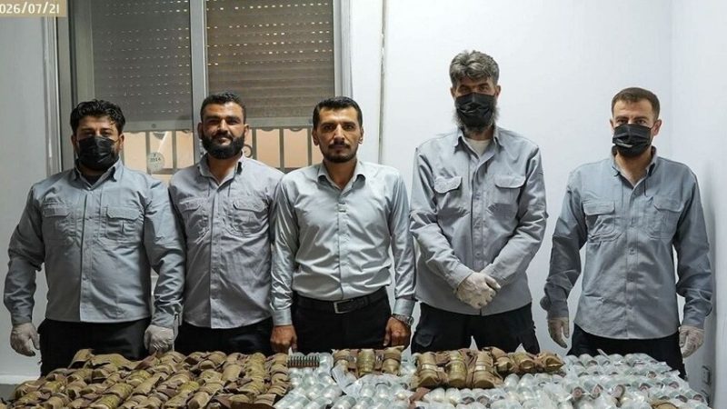 سوريا.. ضبط شحنة سرية من القنابل في طريقها إلى لبنان (فيديو+صور)