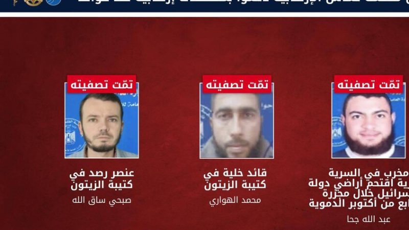 الجيش الإسرائيلي يعلن اغتيال ثلاثة من عناصر حماس في شمال غزة