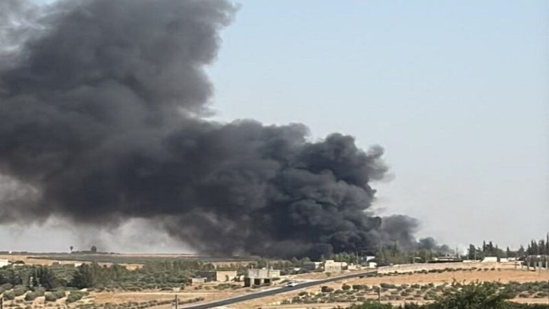 سوريا.. حريق ضخم يلتهم معملا للصناعات الغذائية (فيديو+صور)