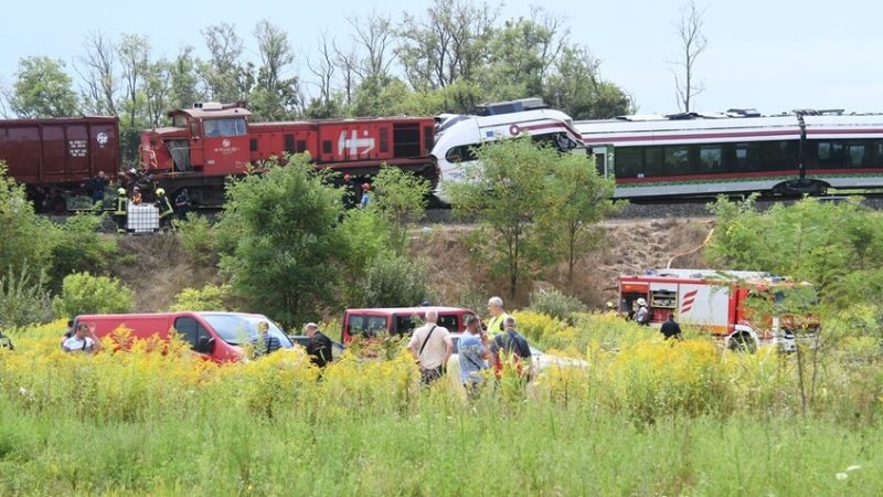 إصابة 20 شخصا بتصادم قطارين في كرواتيا (صور+فيديو)
